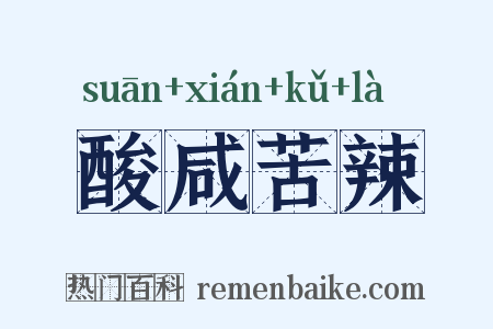 酸咸苦辣是什么意思的图片